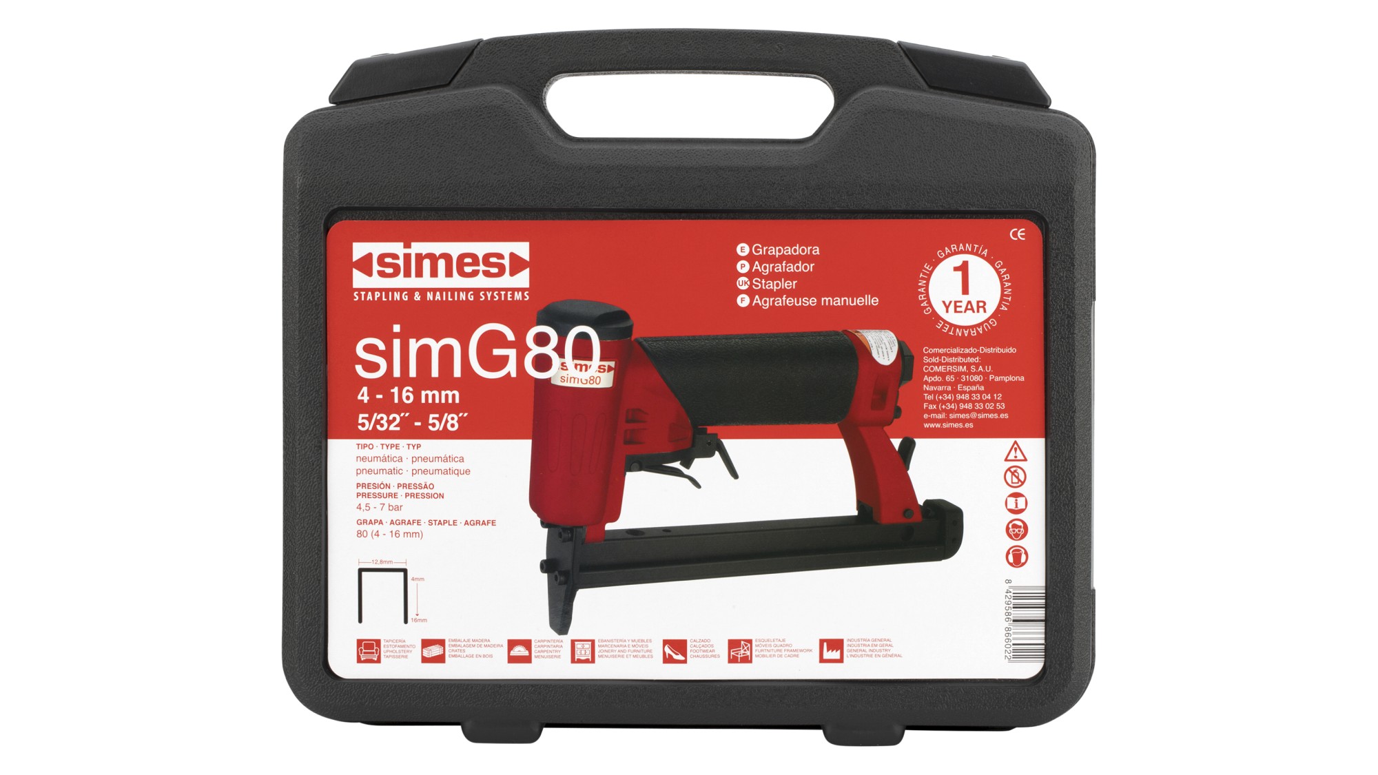 Grapadora neumática simG80