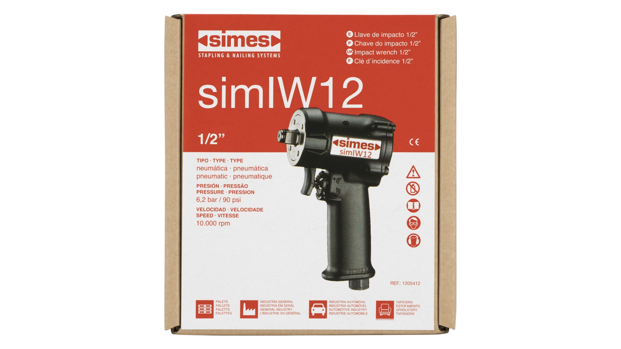 Llave de impacto neumática simIW12