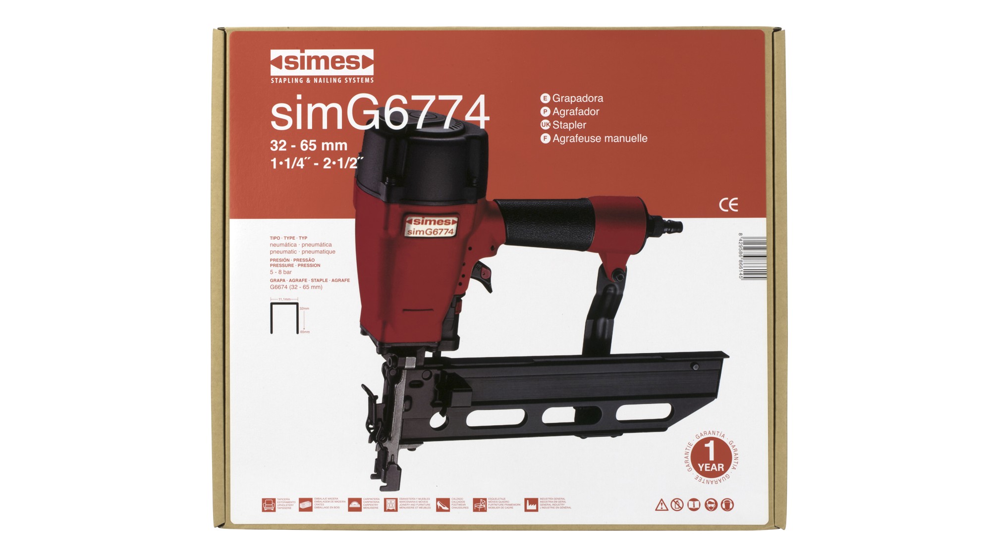 Grapadora neumática simG6774