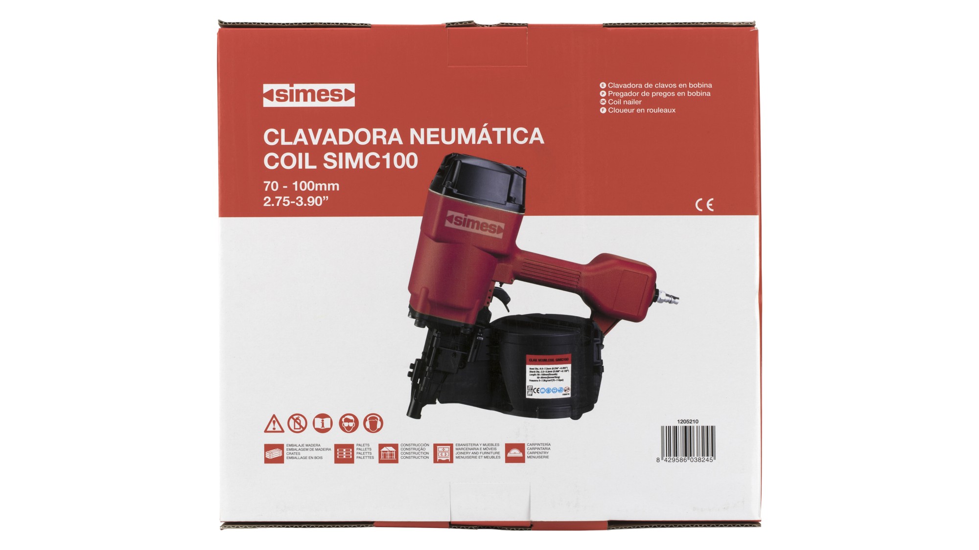 Clavadora neumática simC100 Clavadora neumática coil simC100