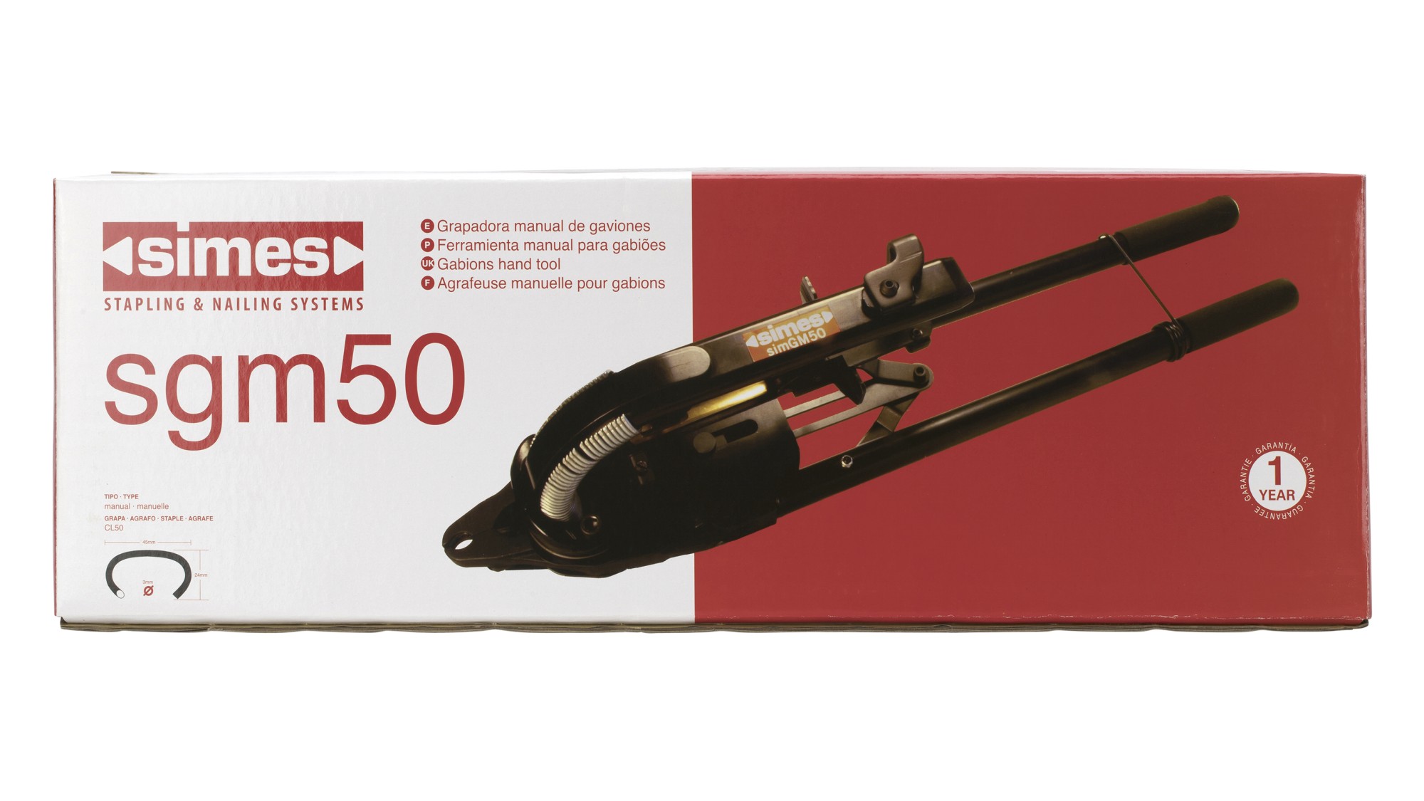 Grapadora manual simGM50 Grapadora manual simGM-50 (Grapa CL50)