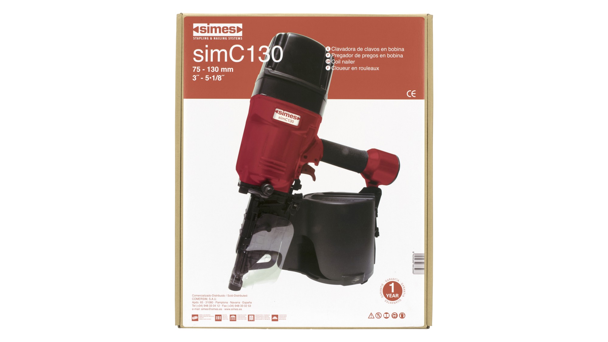 Clavadora neumática simC130 Clavadora neumática coil simC130