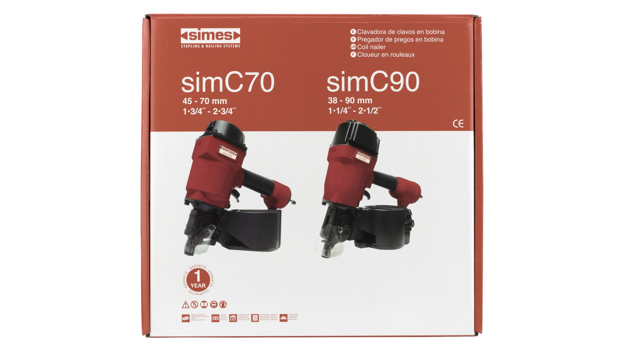 Clavadora neumática simC70 Clavadora neumática coil simC70