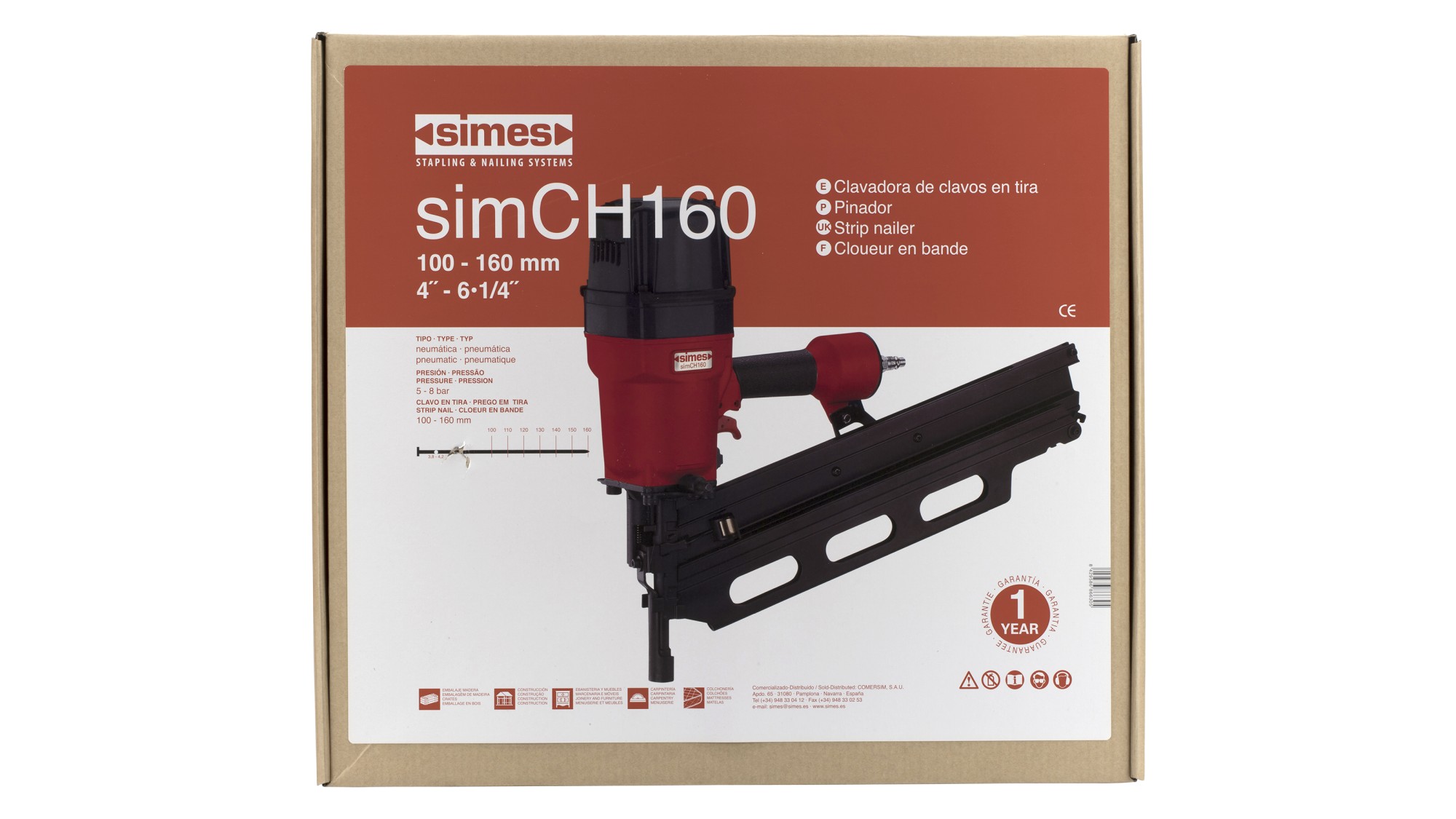 Clavadora neumática simCH160