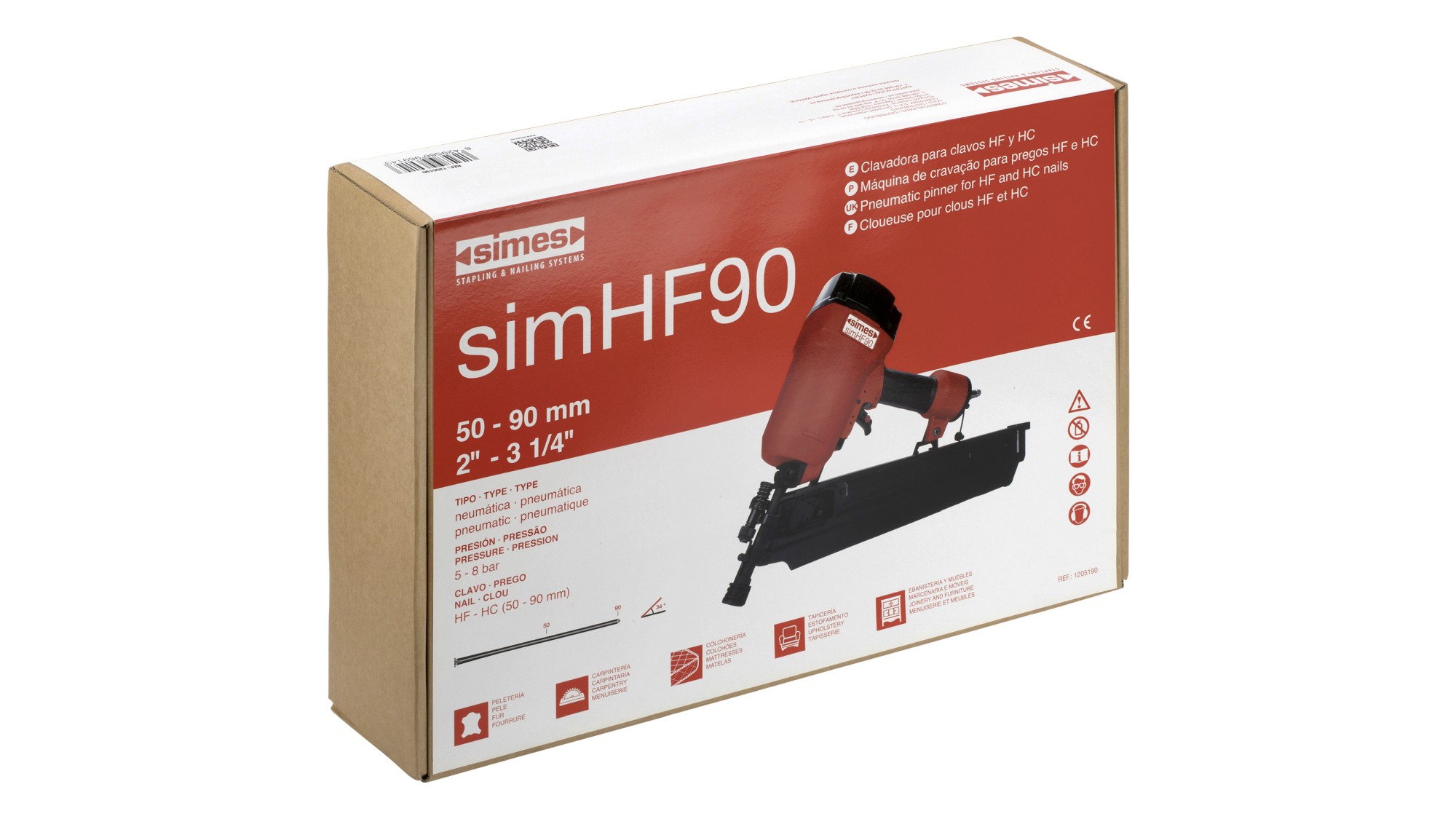 Clavadora neumática simHF90