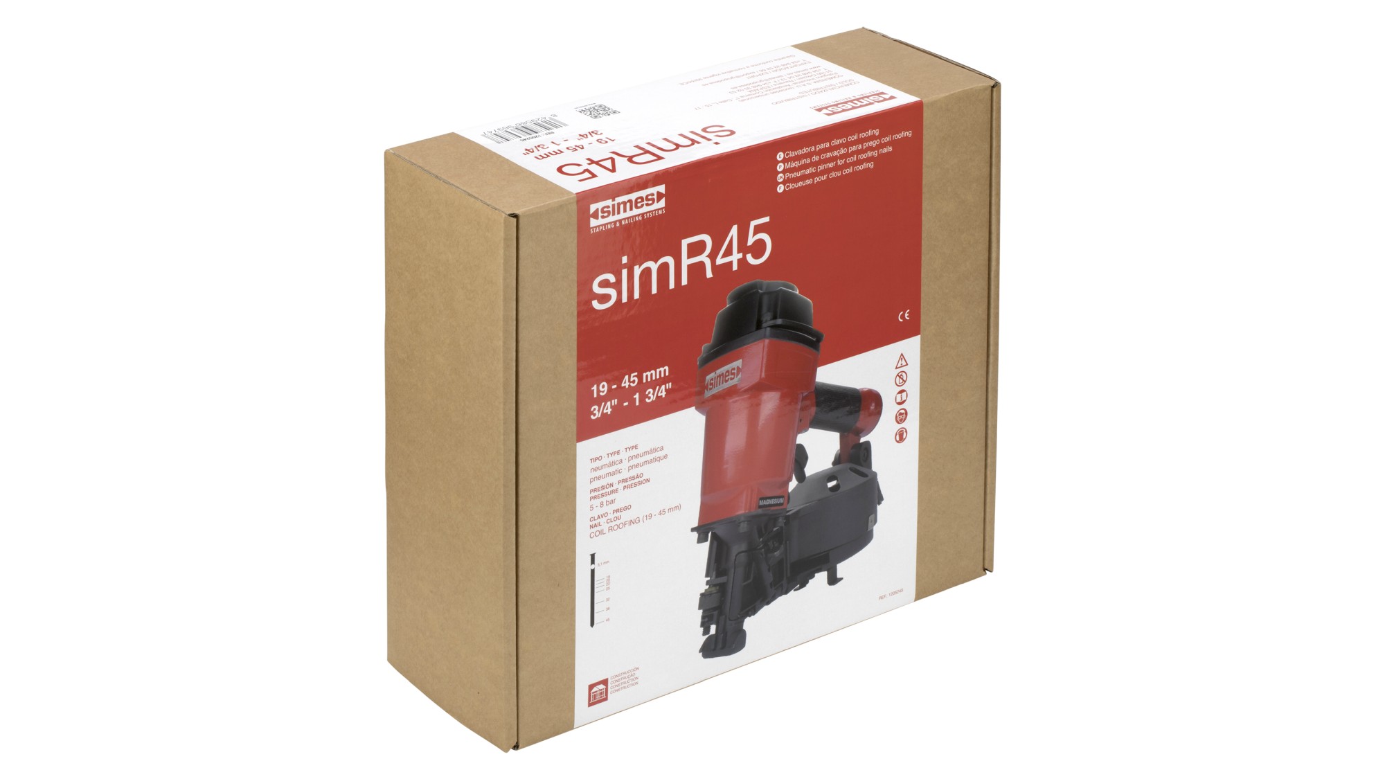 Clavadora neumática roofing simR45