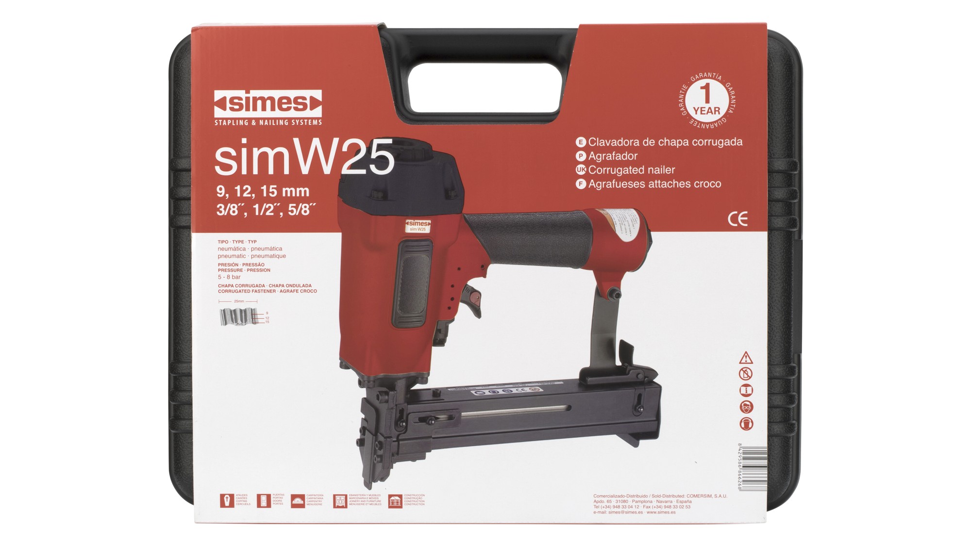 Clavadora neumática simW25