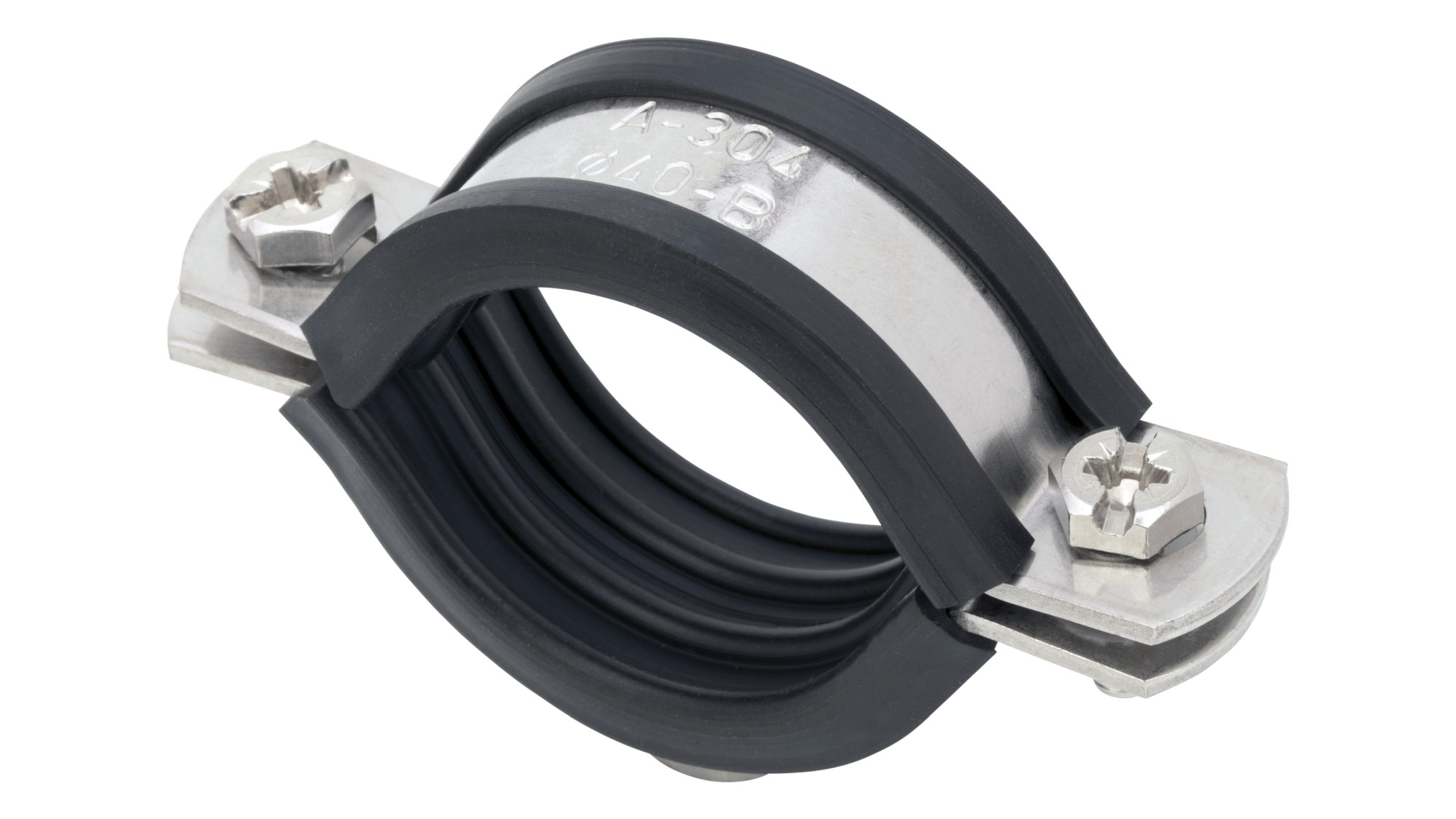 Abrazadera isofónica M8 inox A2 Ø18 (3/8")