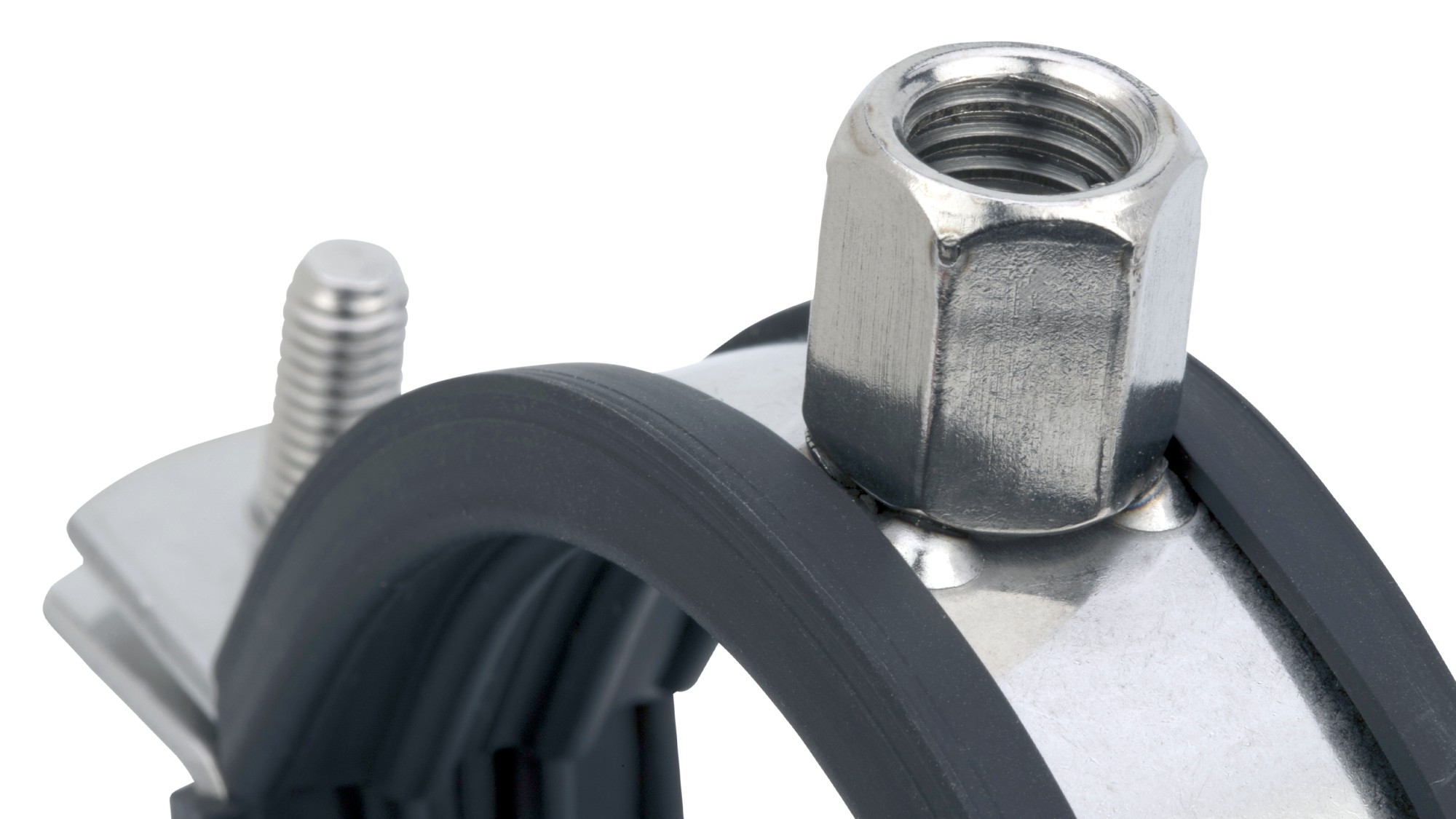 Abrazadera isofónica M8/M10 inox a4 Ø22 (1/2")