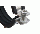 Abrazadera isofónica M8/M10 inox a4 Ø22 (1/2")