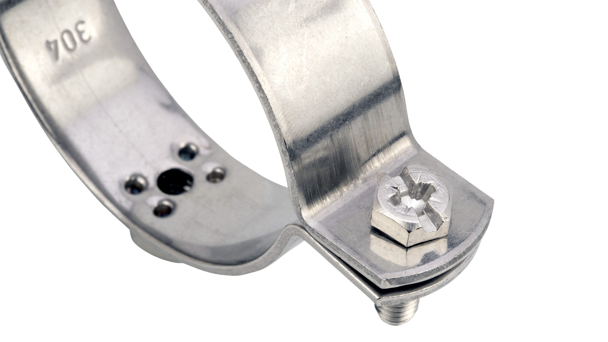 Abrazadera RM8 inox A2 Ø18 (3/8")