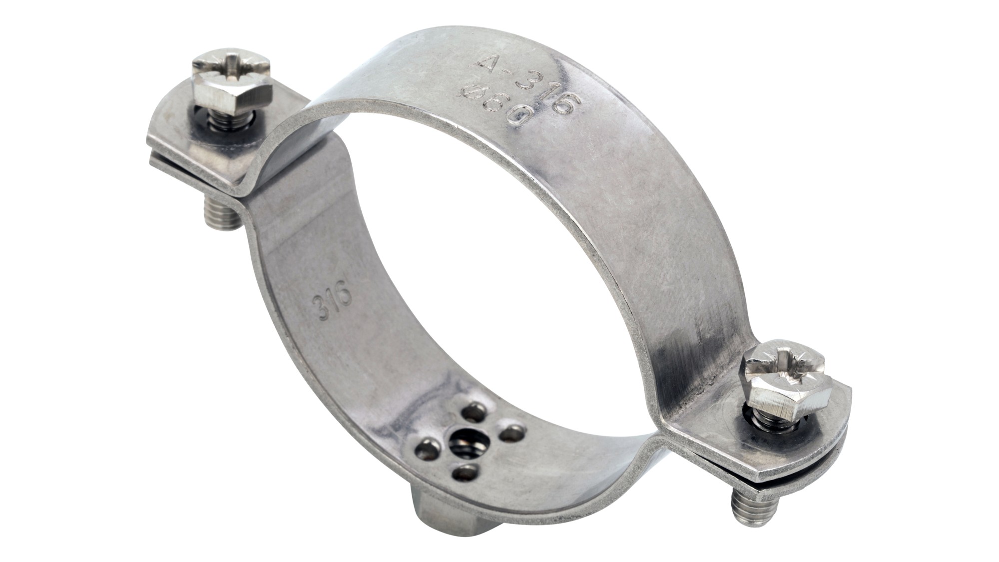 Abrazadera RM8/M10 inox A4 Ø18 (3/8")