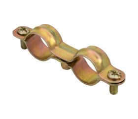 Abrazadera doble M6 Ø18 (3/8")