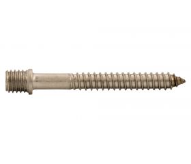 Tirafondo cabeza roscada inox A2