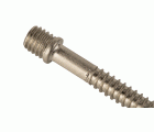 Tirafondo cabeza roscada inox A2 M6 x 30