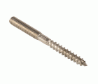 Tirafondo doble rosca inox A2 M8 x 60