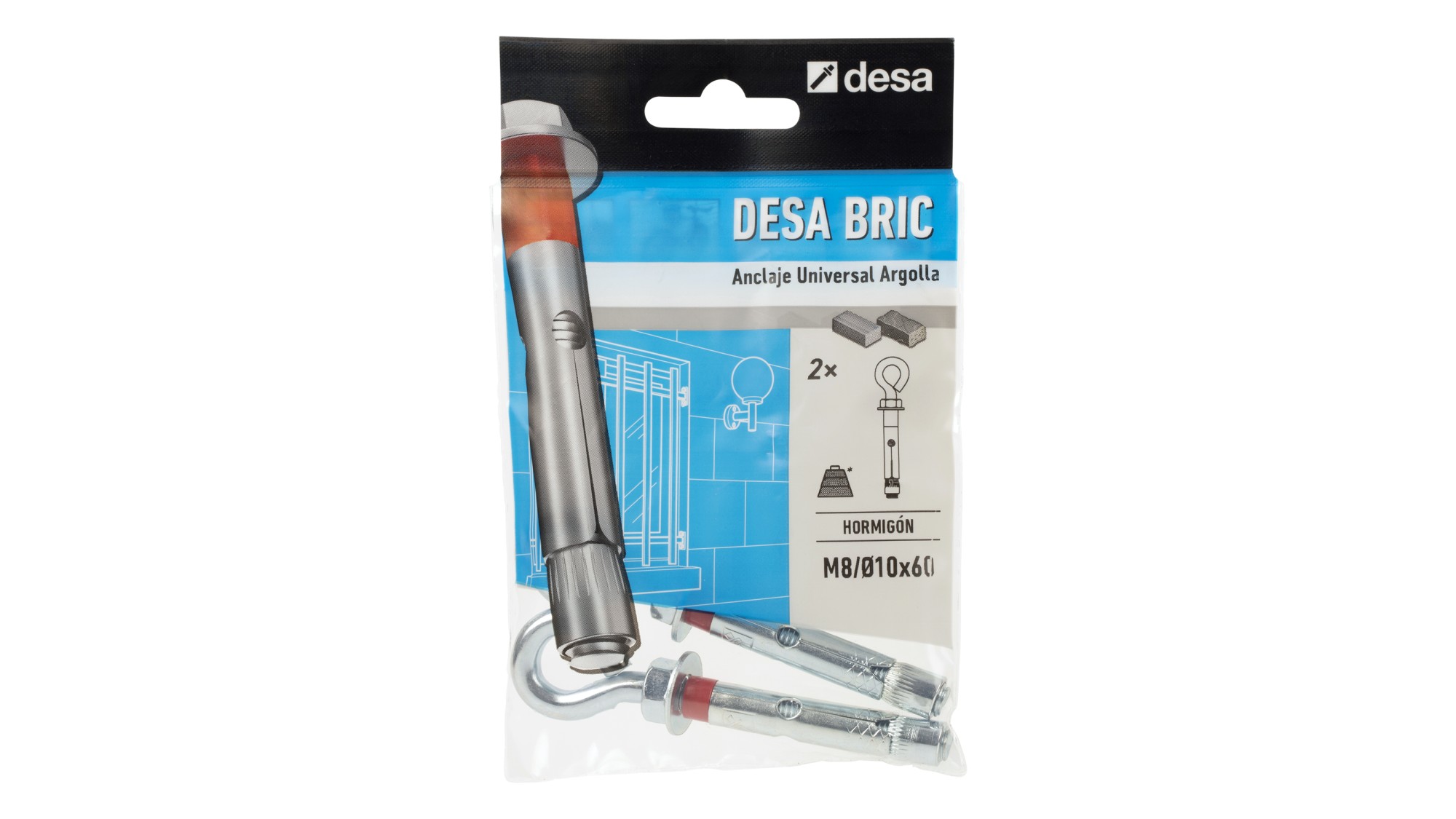 Desa bric argolla M8 / Ø10 x 60