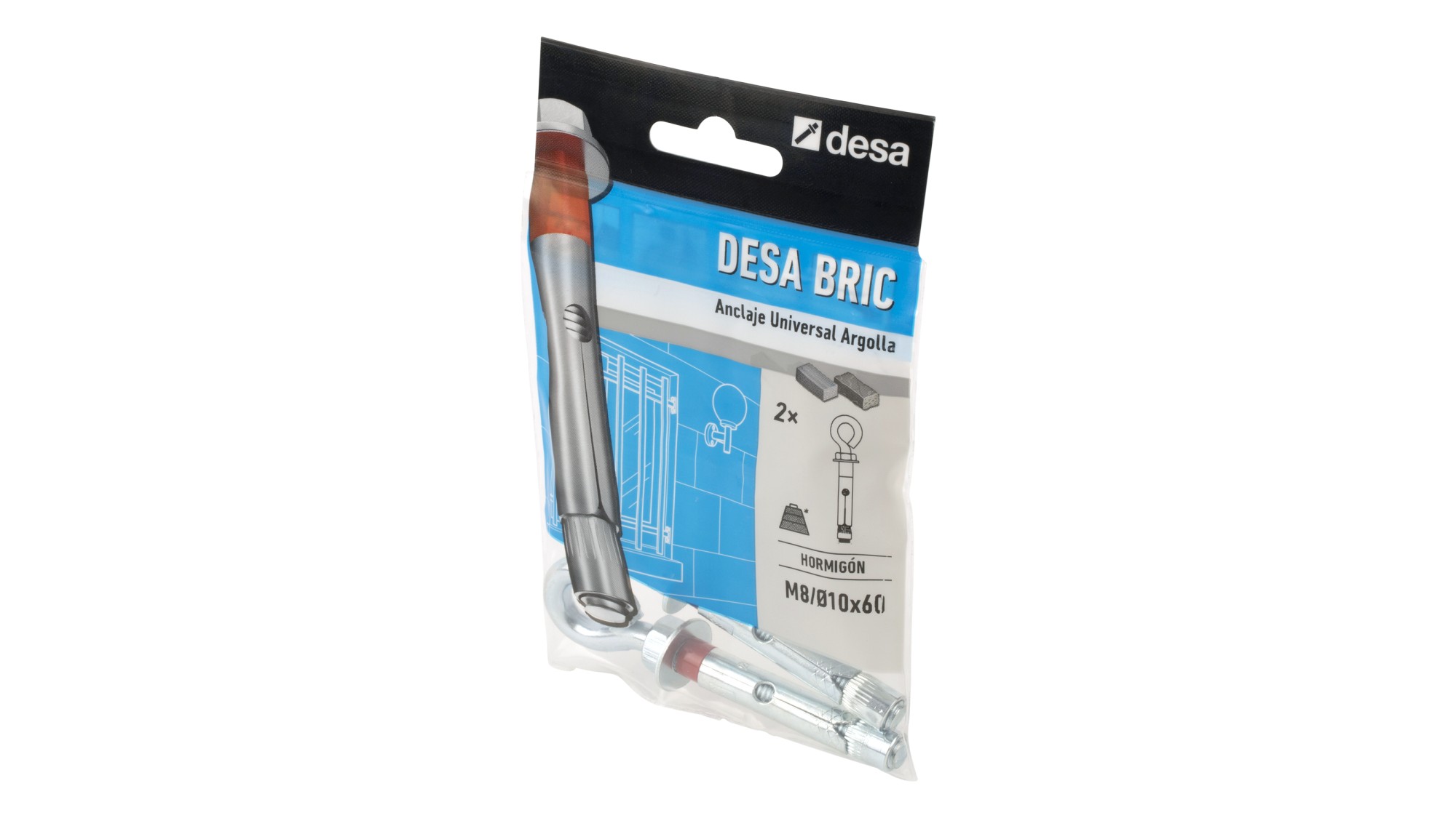 Desa bric argolla M8 / Ø10 x 60