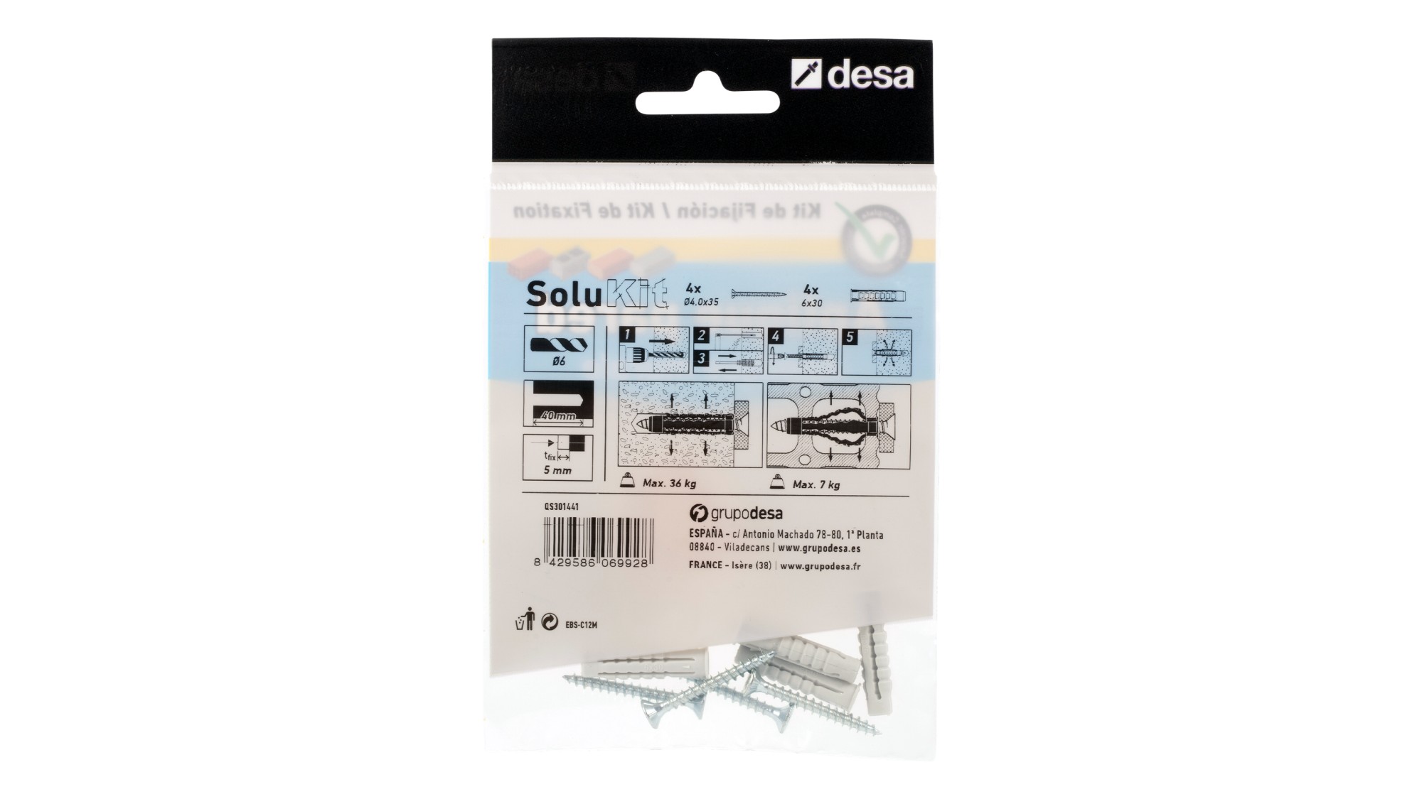 Conjunto taco NYX Solukit aplique pared