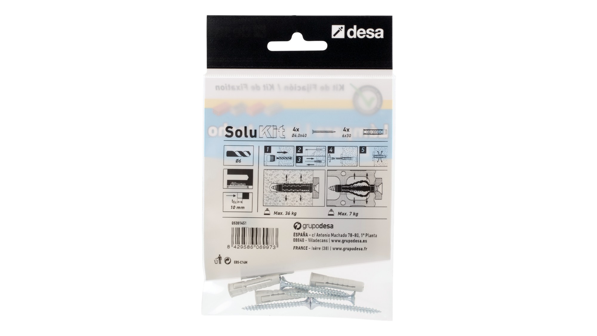 Conjunto taco NYX Solukit lampara ligera techo macizo