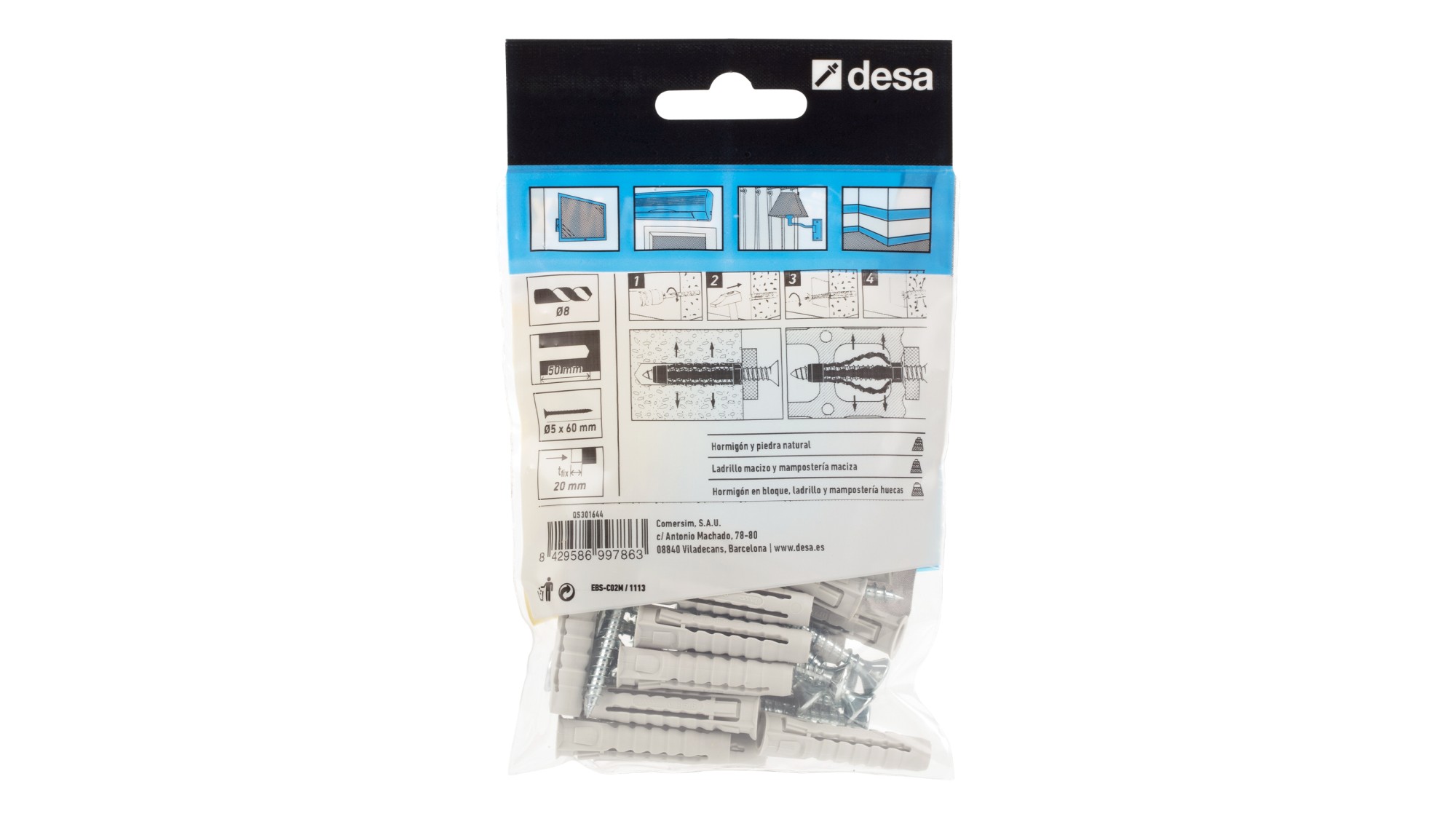 Conjunto taco NYX 8 x 40 + TOR.MADERA