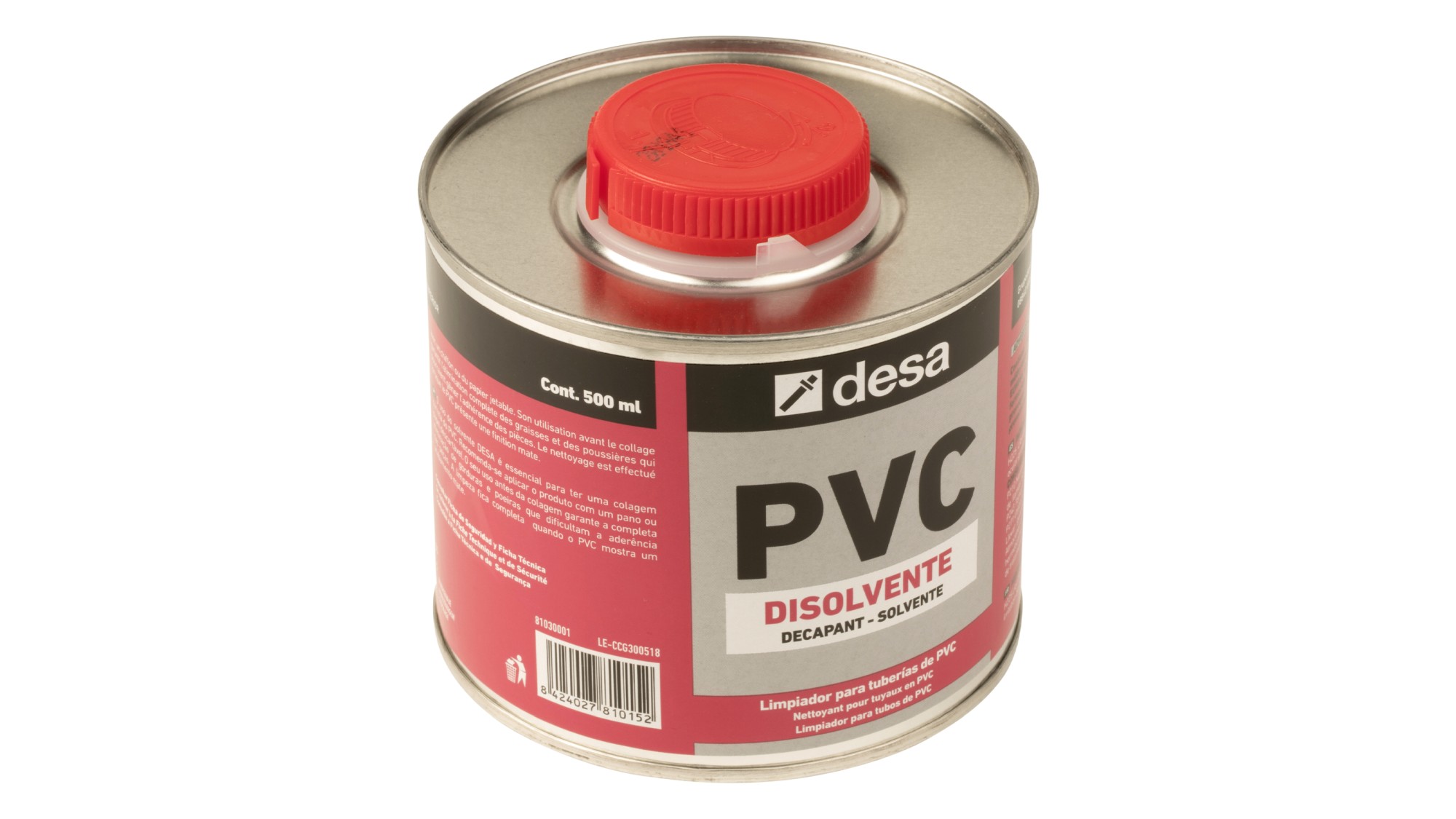 Disolvente para PVC 500 ml