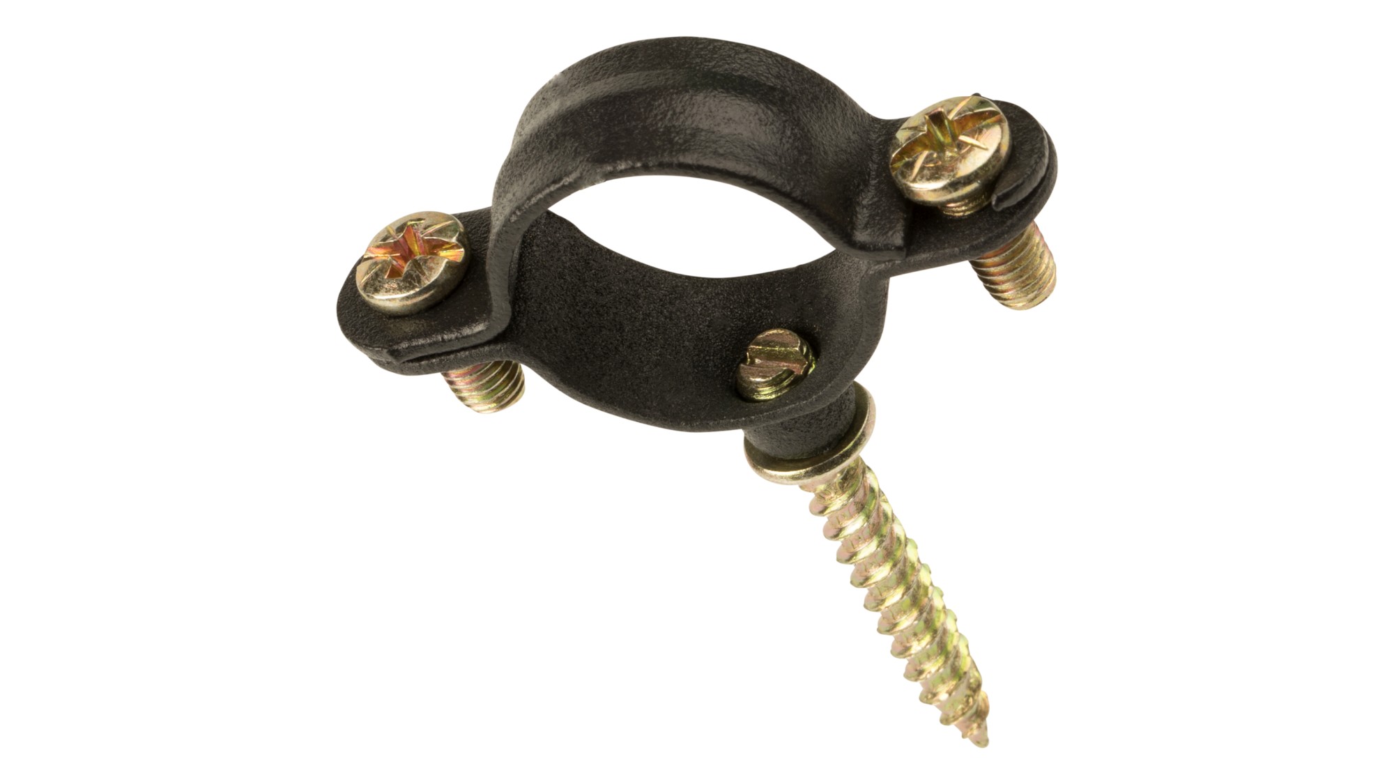 Abrazadera M6 plástica con tirafondo 22