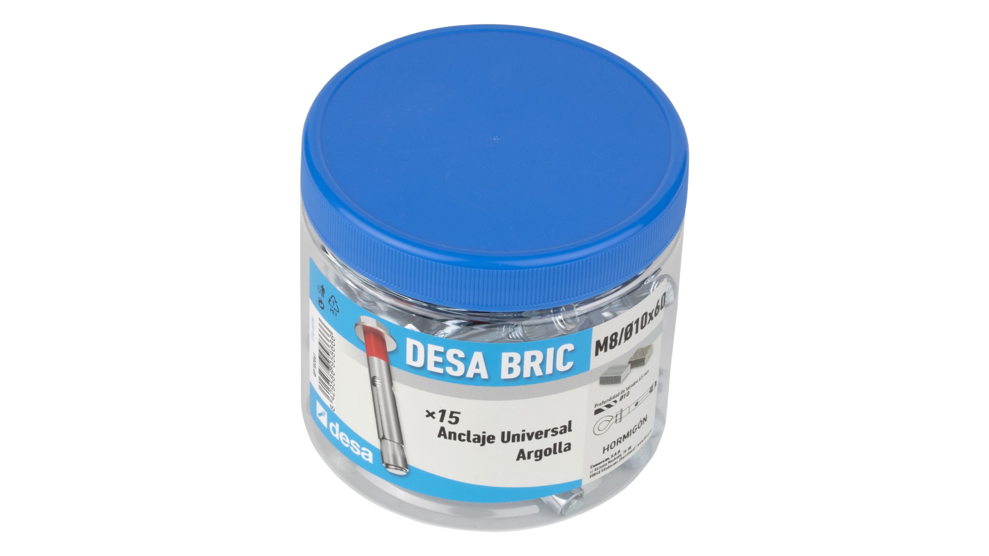 Desa bric argolla M8 / Ø10 x 60