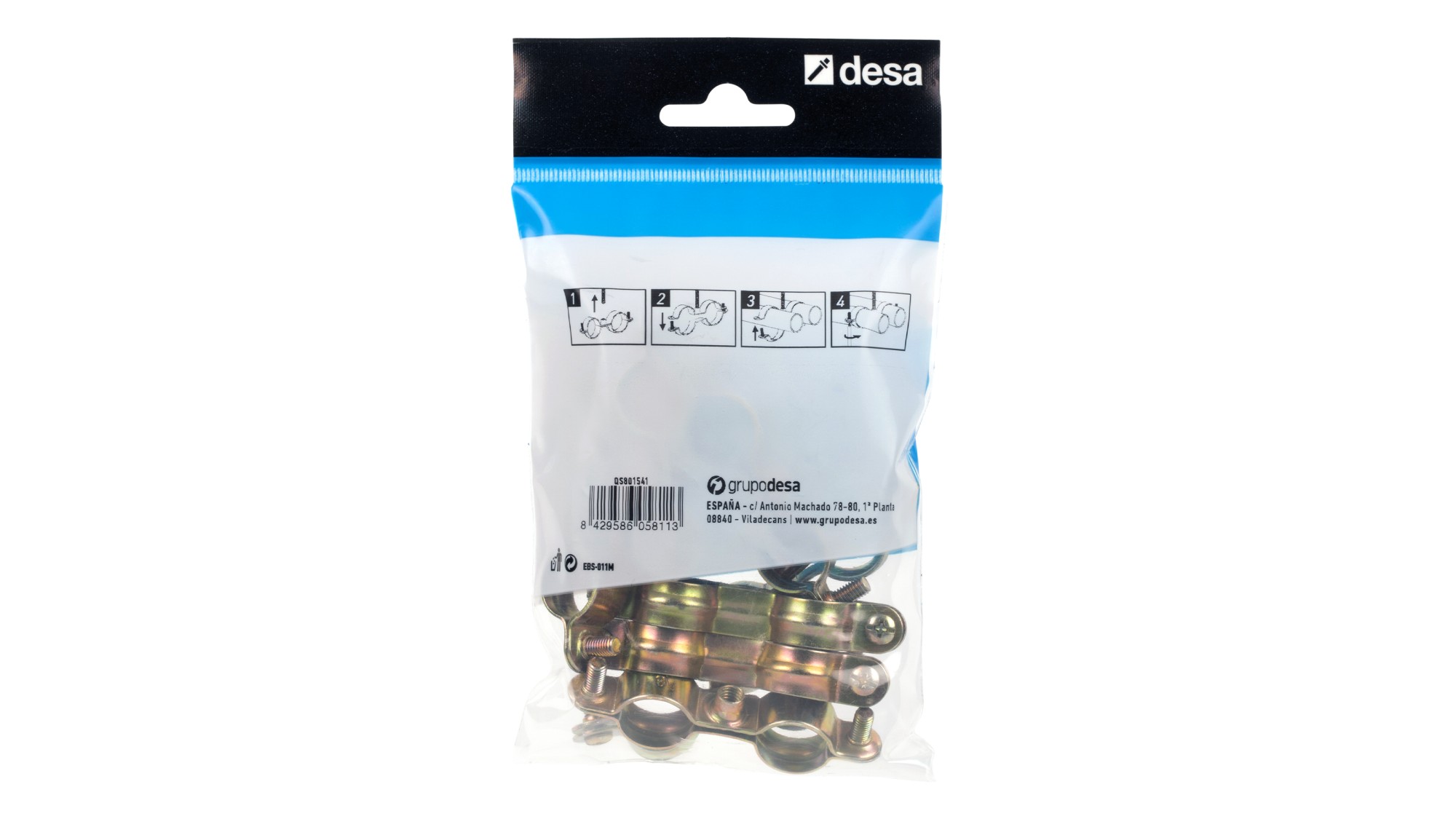 Abrazadera doble M6 M6 x 18