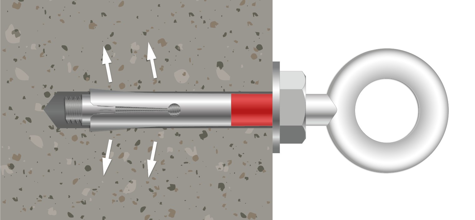 Desa bric cáncamo cerrado M6 / Ø8 x 45
