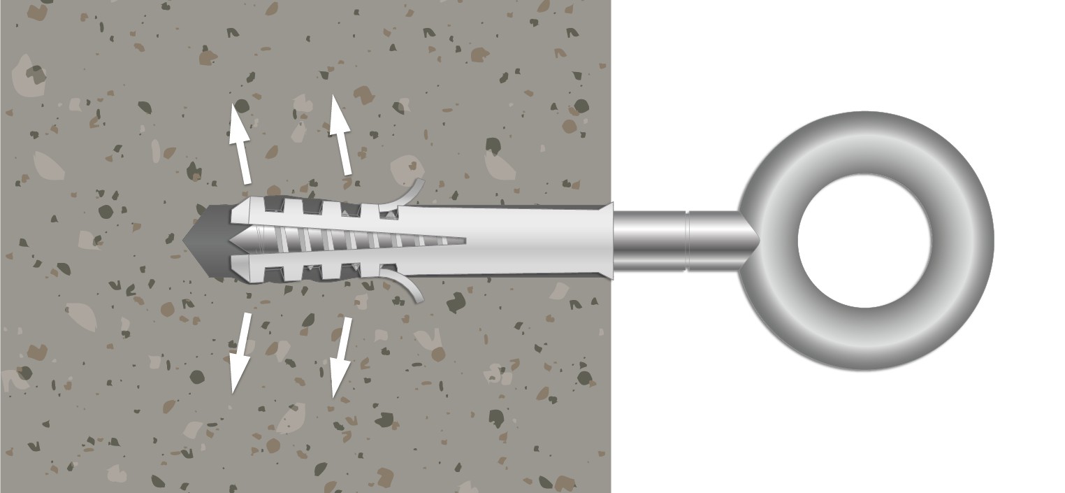 Anclaje andamio cáncamo Ø12 x 90