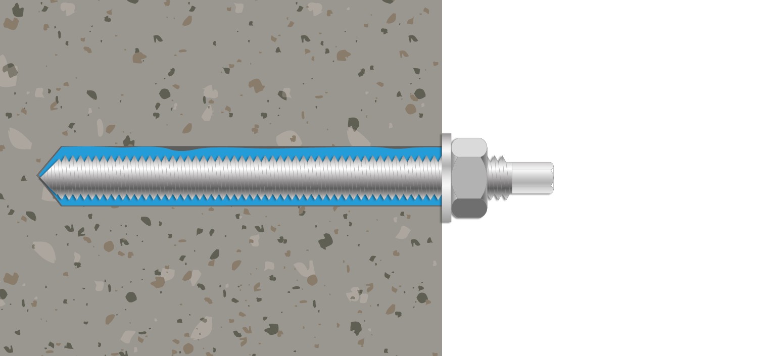 Espárrago anclaje químico inox A2 M8 x 110 RC