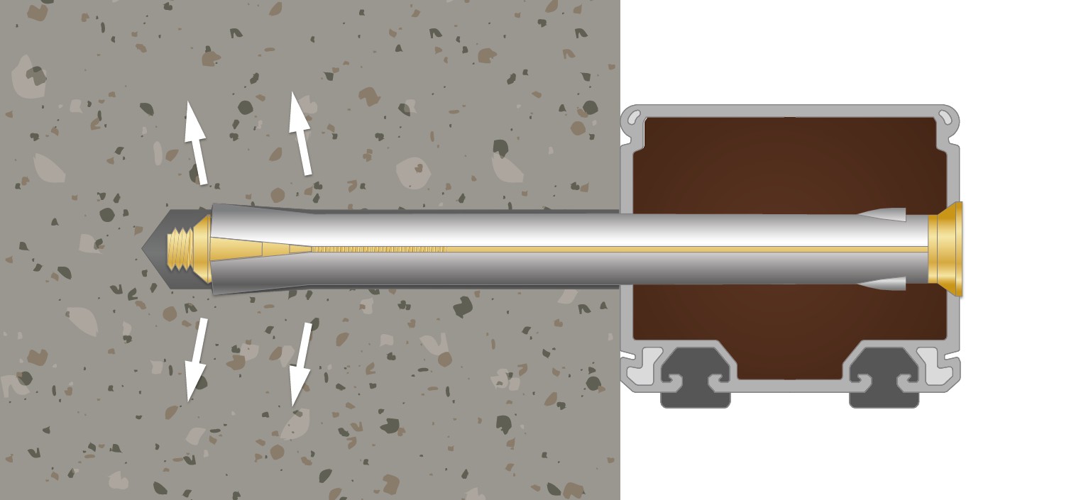 Desa mark metálico M6 x 72