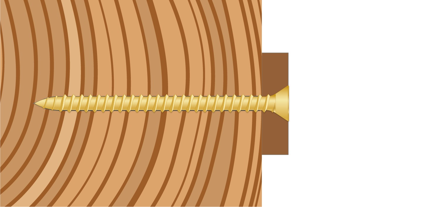 Tornillo FWS TX cabeza plana bicromatado 3,5 x 35