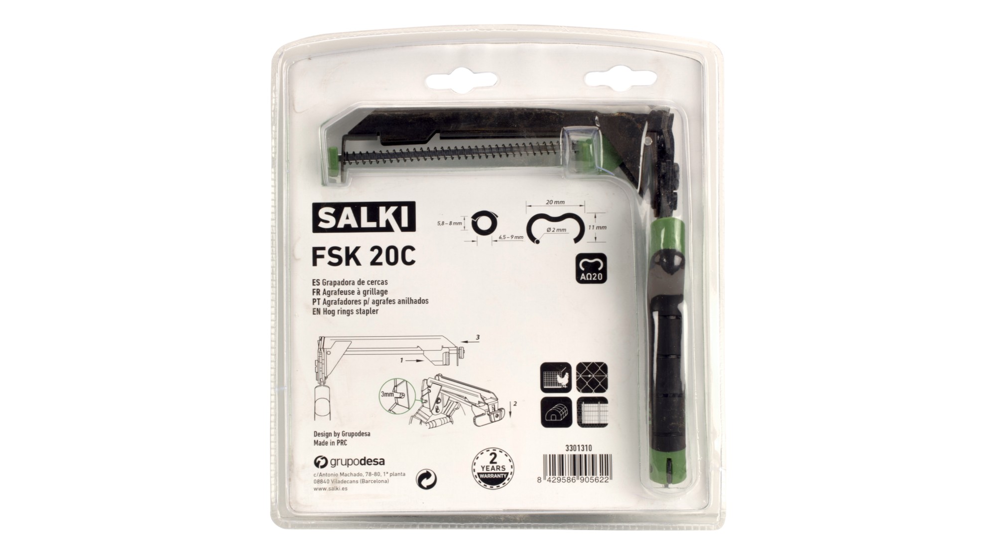 Grapadora de cercas FSK 20C - Hobby Grapadora de cercas FSK 20C (con cargador) - Hobby