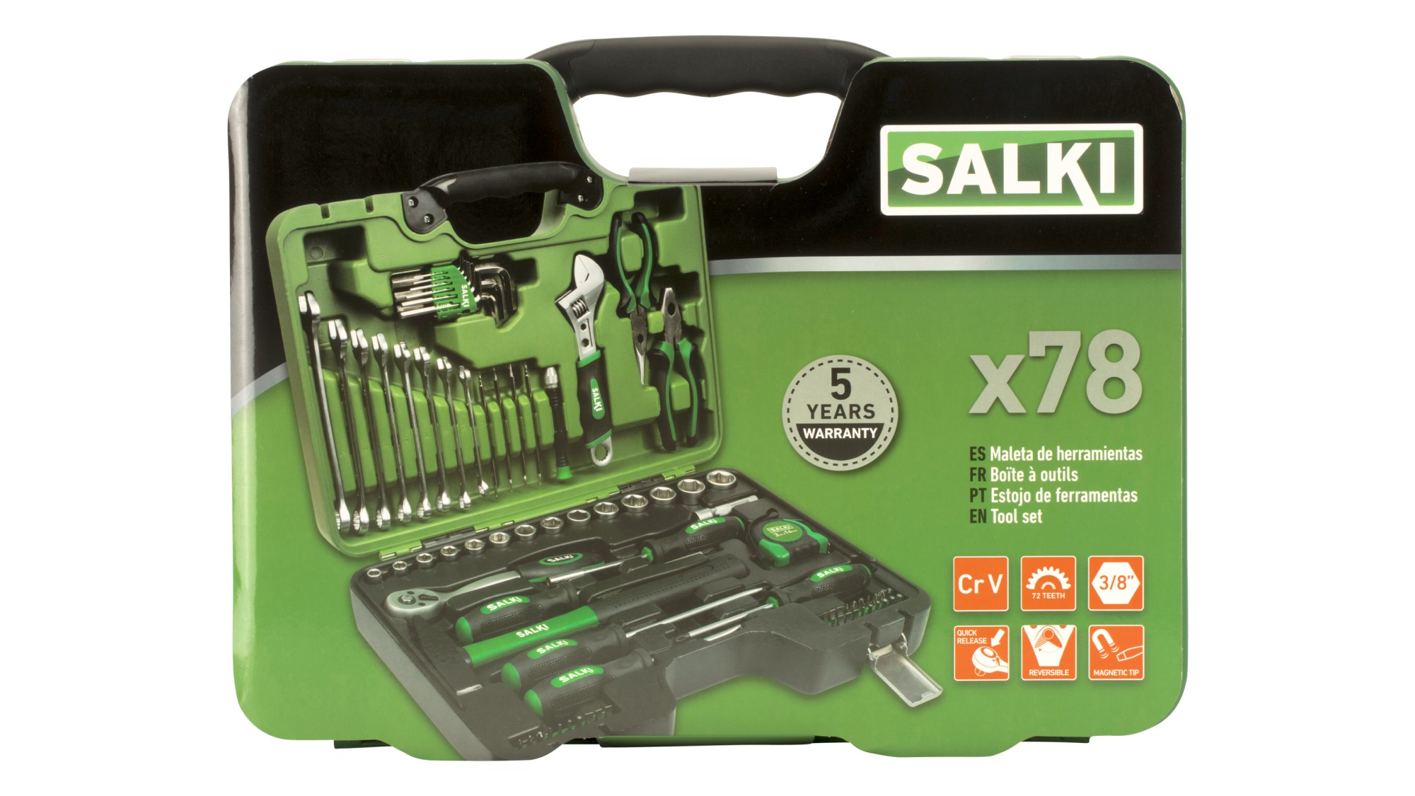 Maleta de herramientas 78 pcs