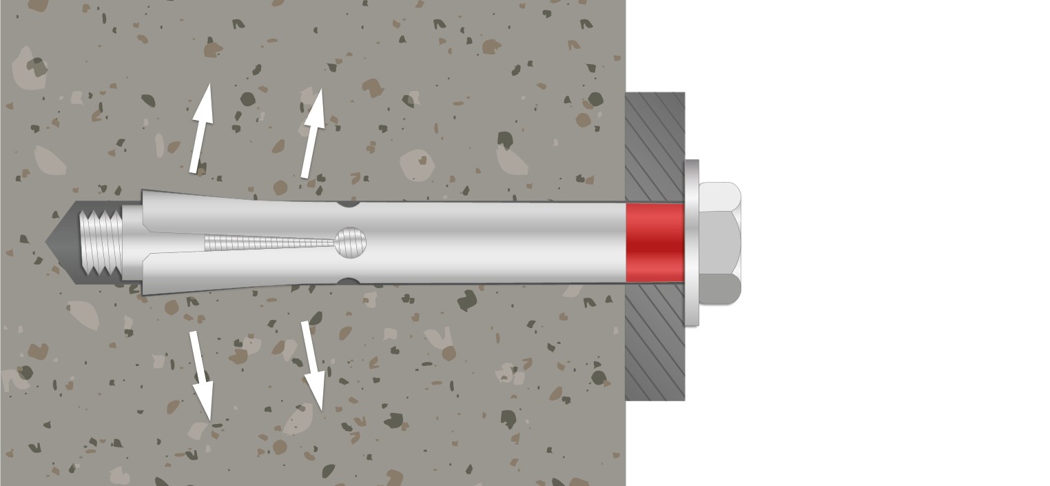 Desa bric inox A2 M6 / Ø8 x 45