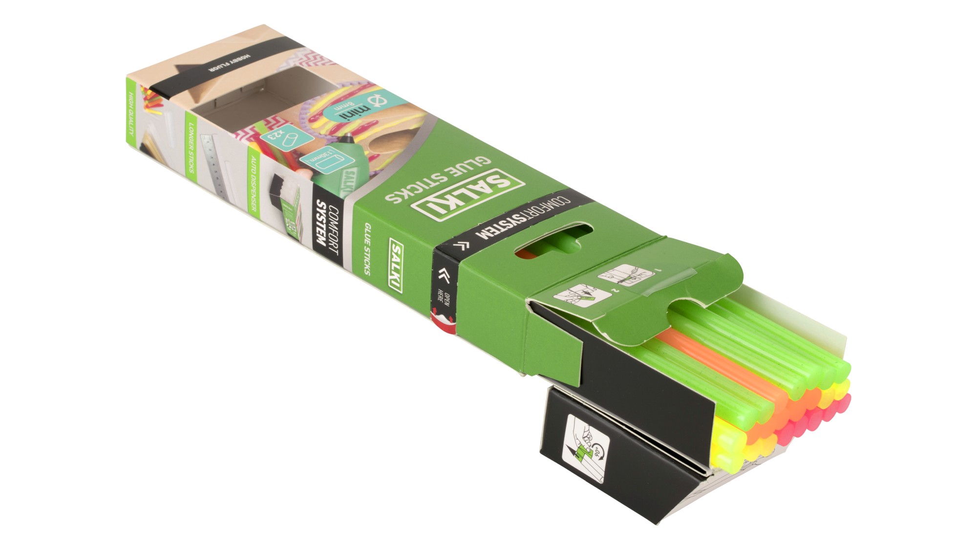 Barras de cola Hobby Flúor (mini) Ø8 x 130 mm