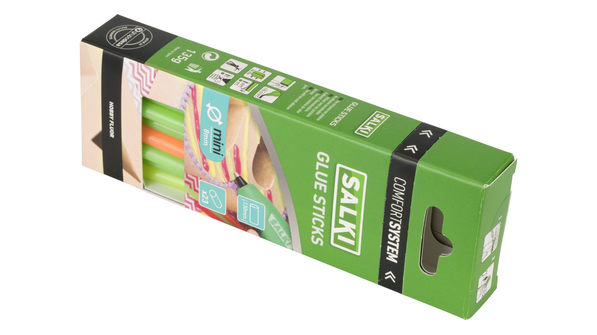 Barras de cola Hobby Flúor (mini) Ø8 x 130 mm