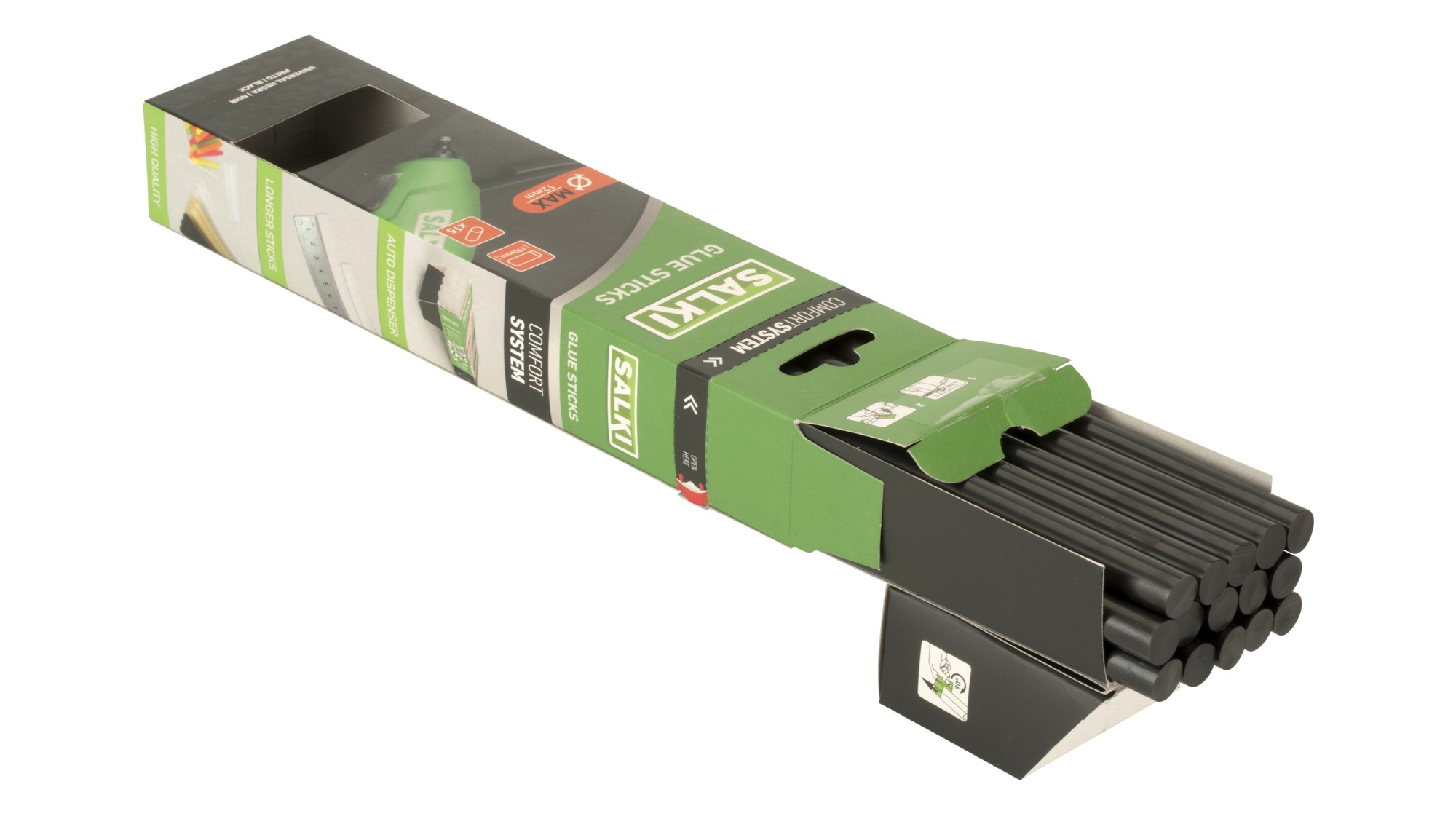 Barras de cola Universal Negra (MAX) Ø12 x 190 mm