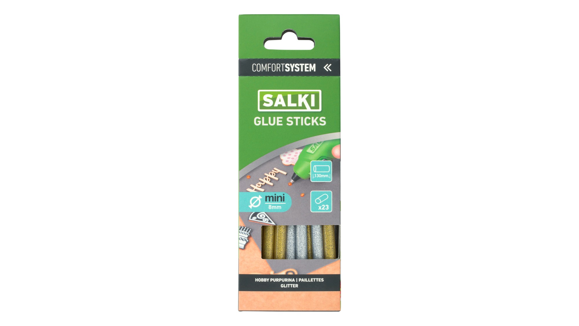 Barras de cola Hobby Purpurina (mini) Ø8 x 130 mm