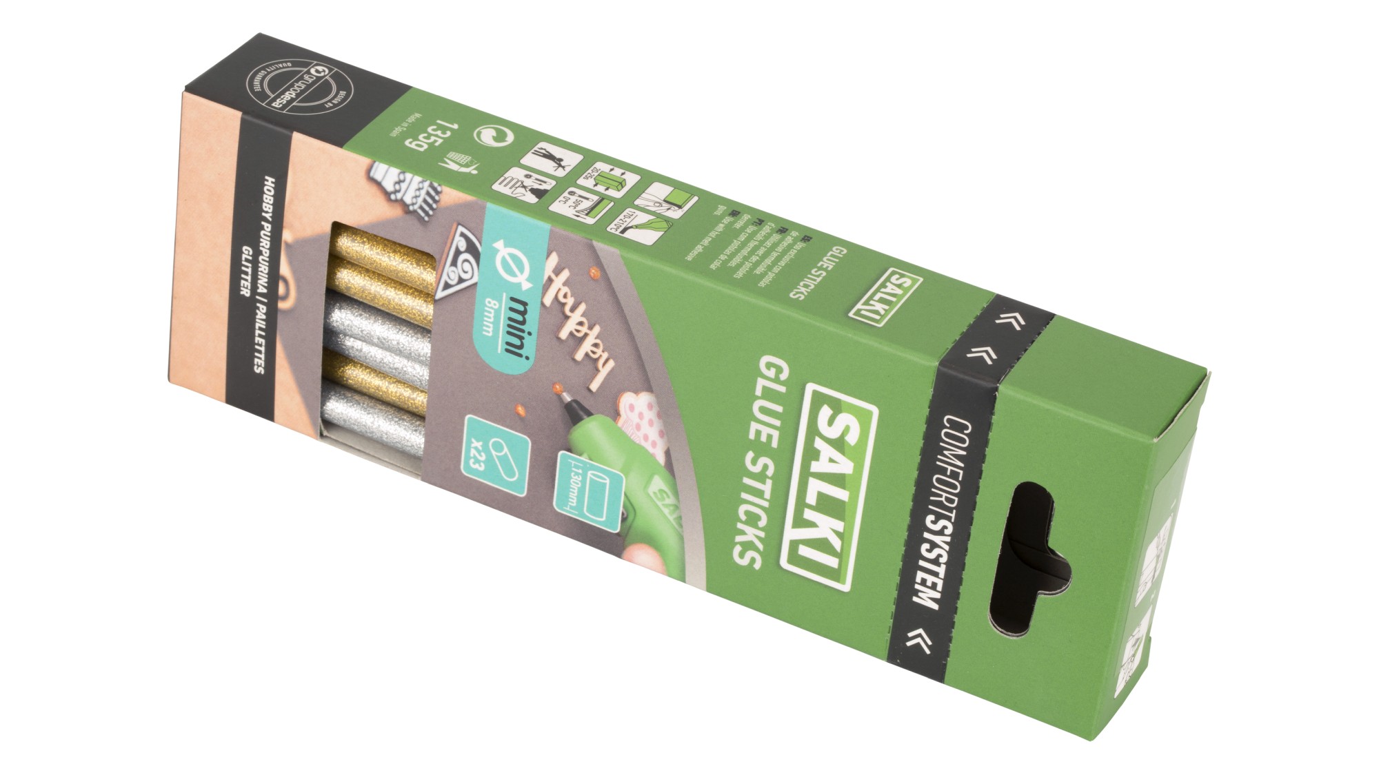 Barras de cola Hobby Purpurina (mini) Ø8 x 130 mm