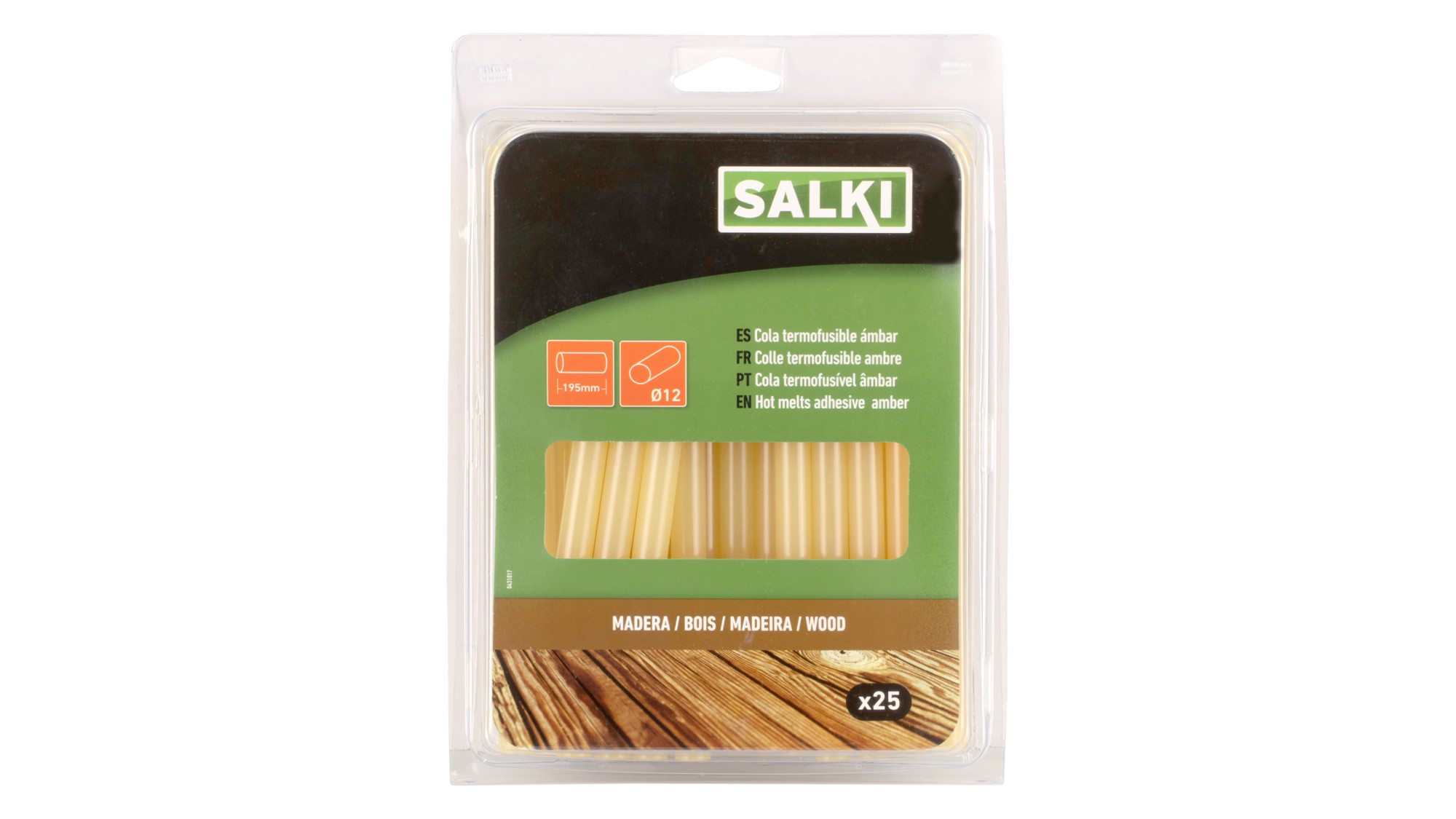Barras de cola para madera Ø12 x 195  mm
