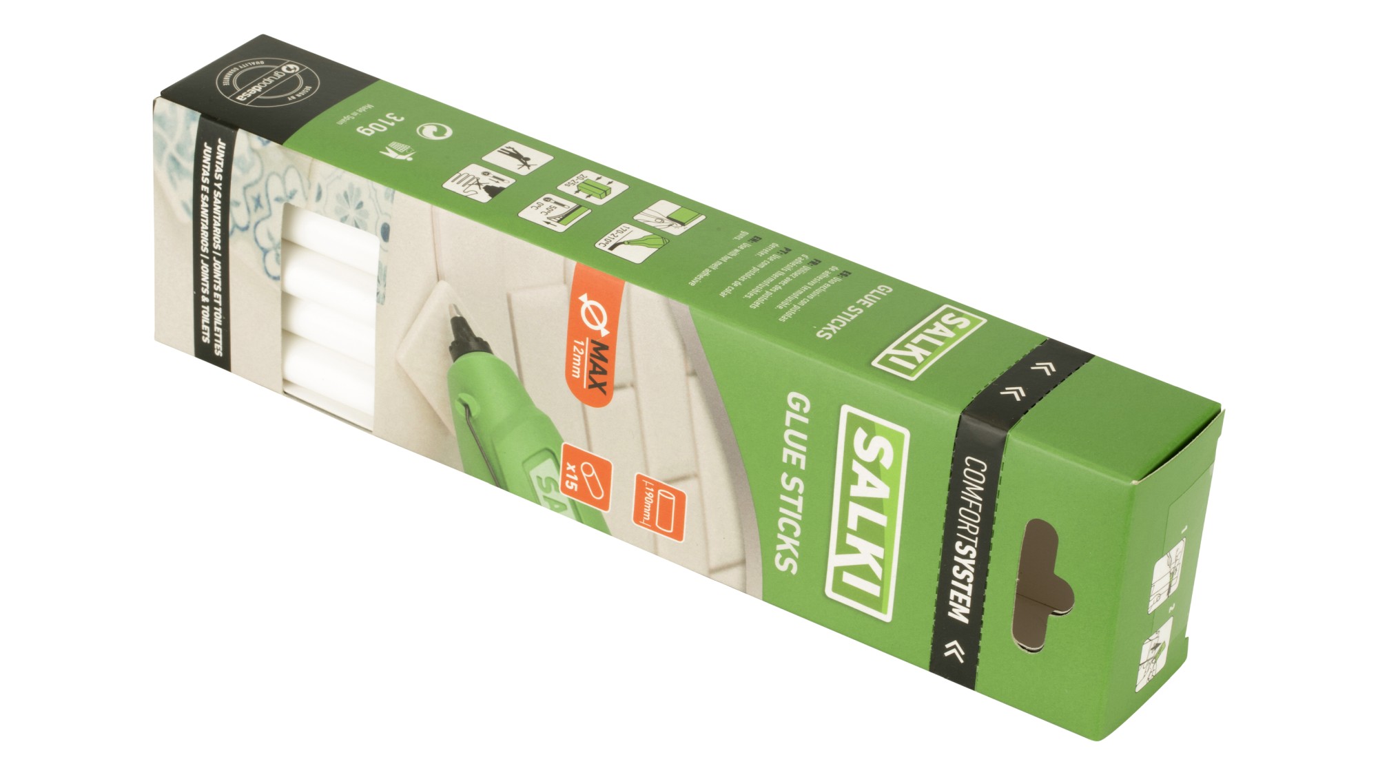 Barras de cola Juntas y Sanitarios (MAX) Ø12 x 190 mm