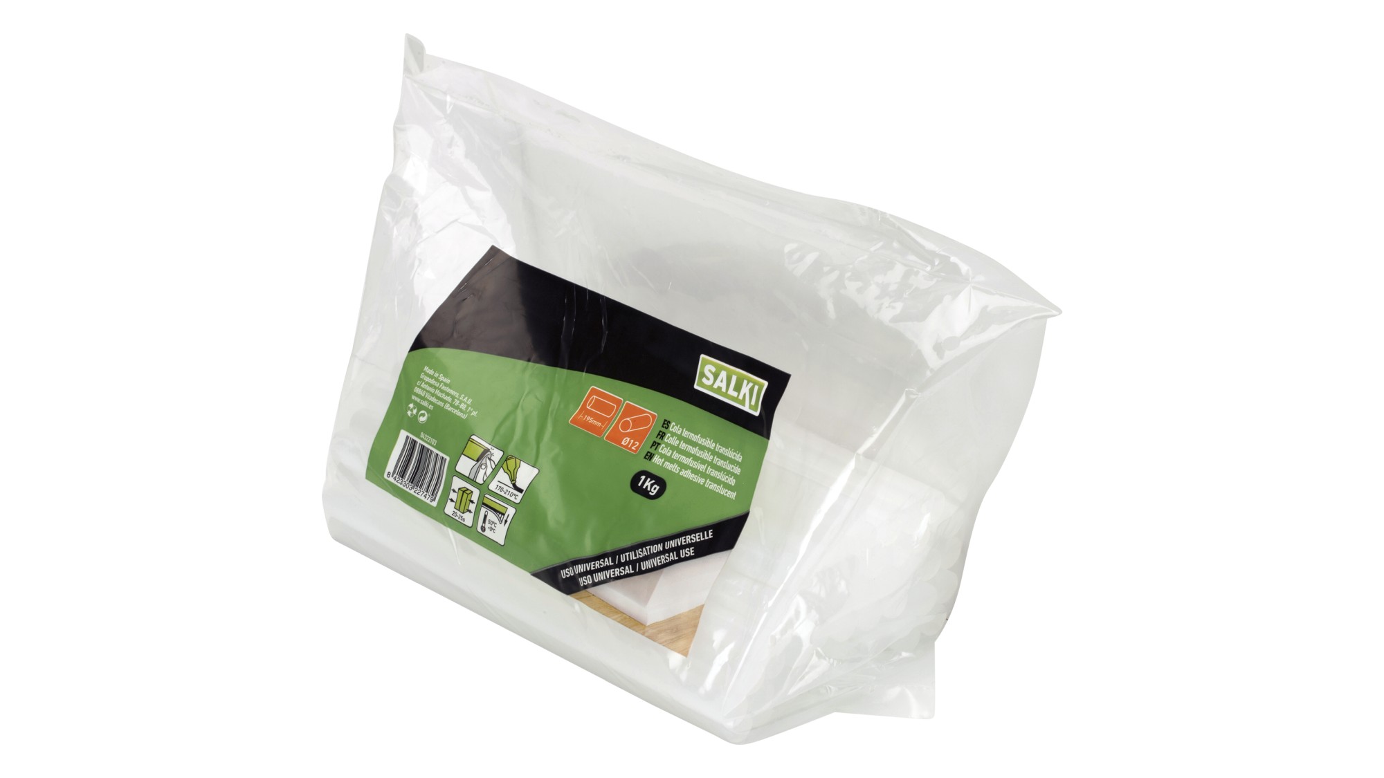 Barras de cola para uso universal Ø12 x 195 - Translúcida