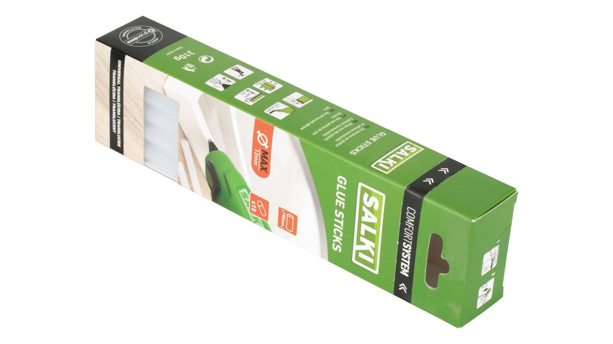 Barras de cola Universal Translúcida (MAX) Ø12 x 190 mm