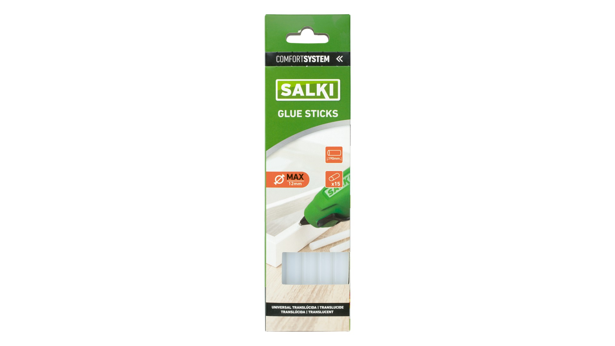 Barras de cola Universal Translúcida (MAX) Ø12 x 190 mm