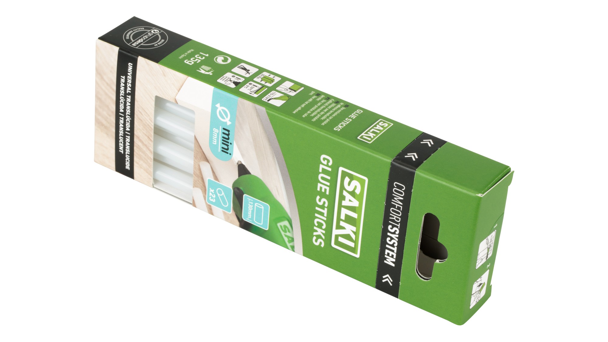 Barras de cola Universal Translúcida (mini) Ø8 x 130 mm