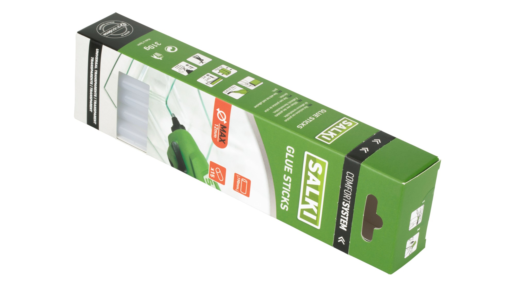 Barras de cola Universal Transparente (MAX) Ø12 x 190 mm