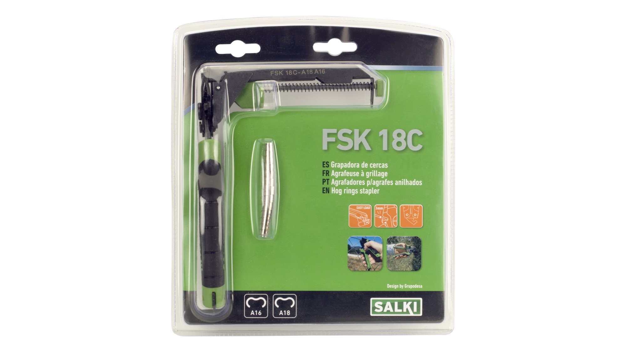 Grapadora de cercas Con cargador A16 - A18